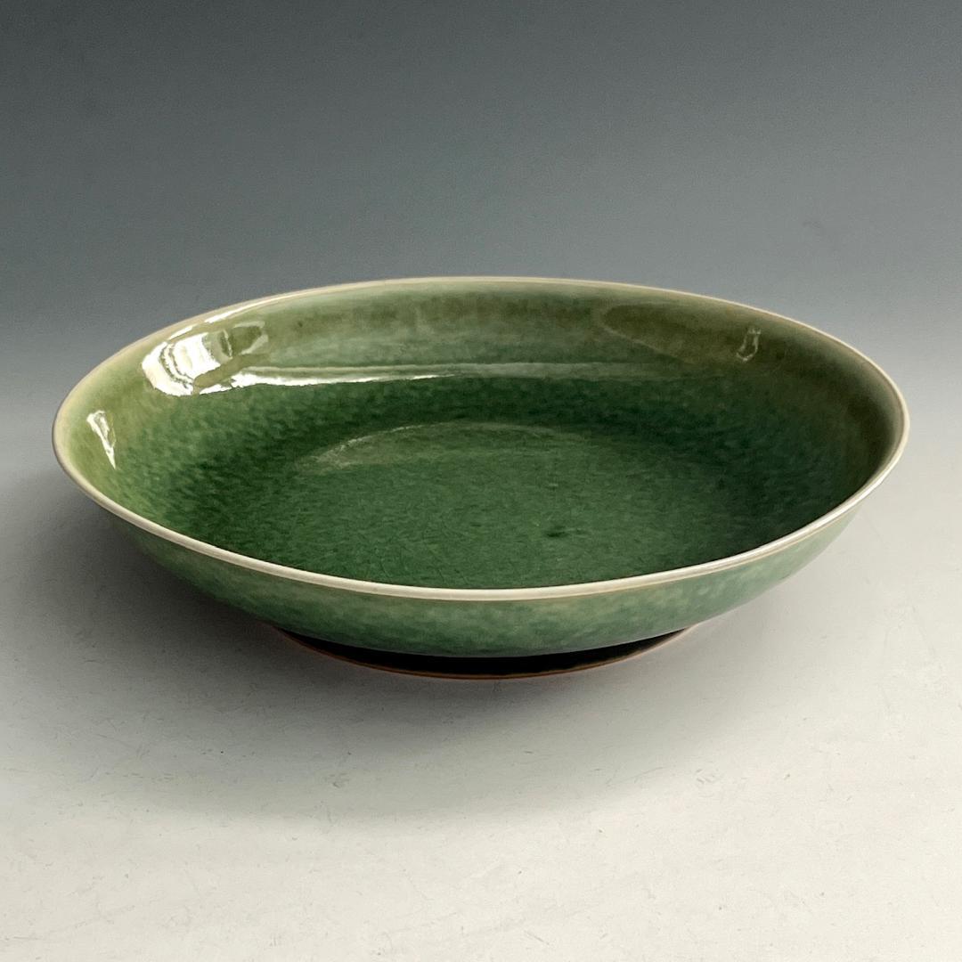 唐物 豆紅瓶尊釉盤 大清康煕年製 款 中国美術 古玩 SN771