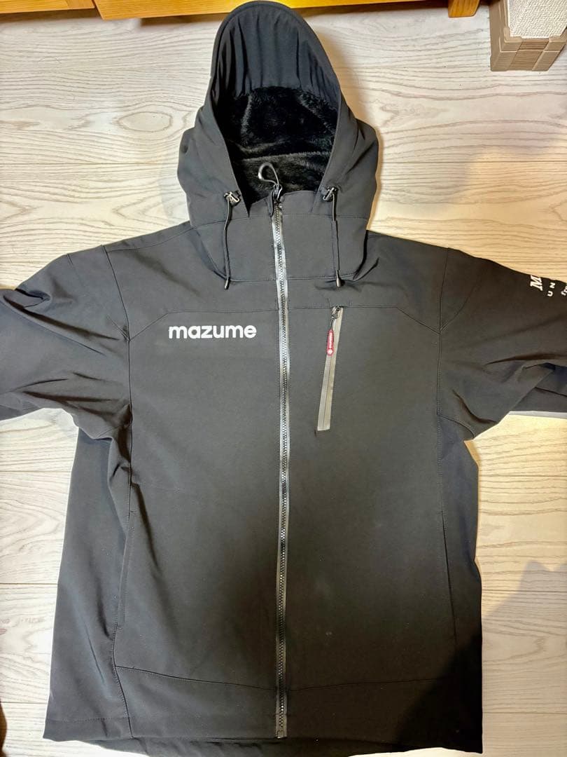 mazume フィッシングジャケット 黒 XL 防寒 裏ボア美品 ※2/28まで