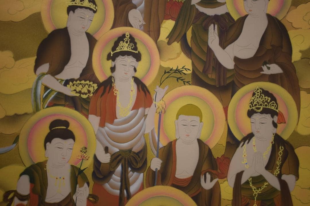 /臥龍/十三仏図/桐共箱付/布袋屋掛軸HI-924