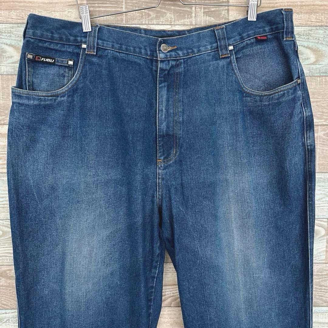 FUBUフブバギーデニムジーンズストリートw42極太b系y2k古着ヒップホップ