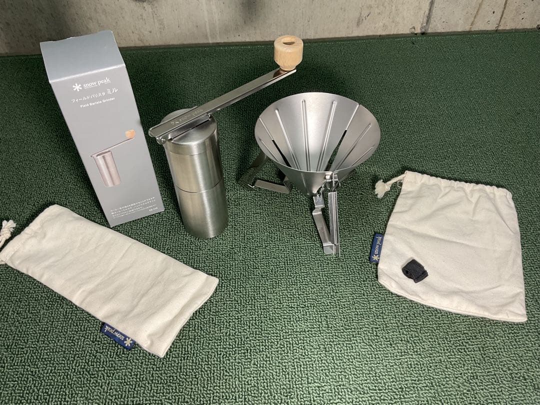 美品 フィールドバリスタ ドリッパー ＆ フィールドバリスタ ミル スノーピーク