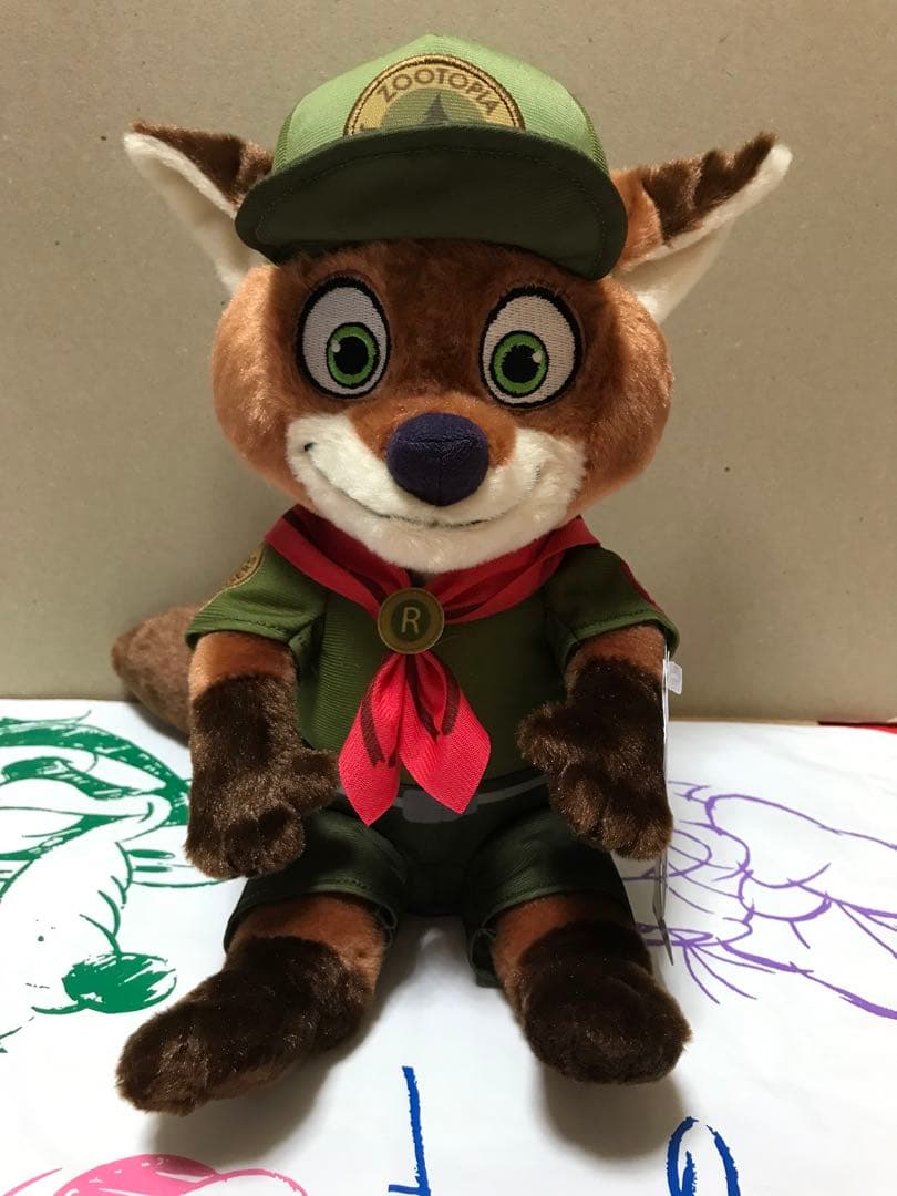 【限定品】ぬいぐるみ　ニック　ジュニアレンジャー　ズートピア