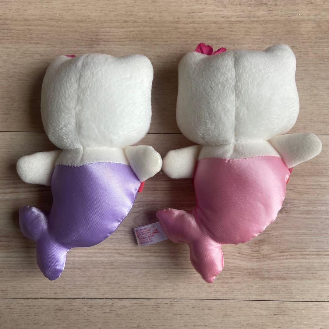 サンリオ　キティ マーメイドぬいぐるみ　人魚ハイビスカス　お花　平成レトロ