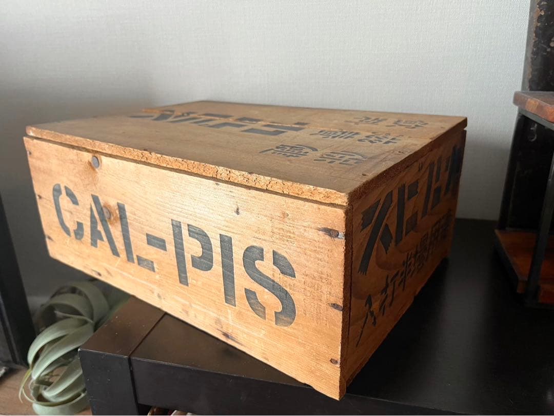 貴重 戦前 カルピス 木箱 アンティーク ビンテージ 昭和 大正 ガラス 瓶