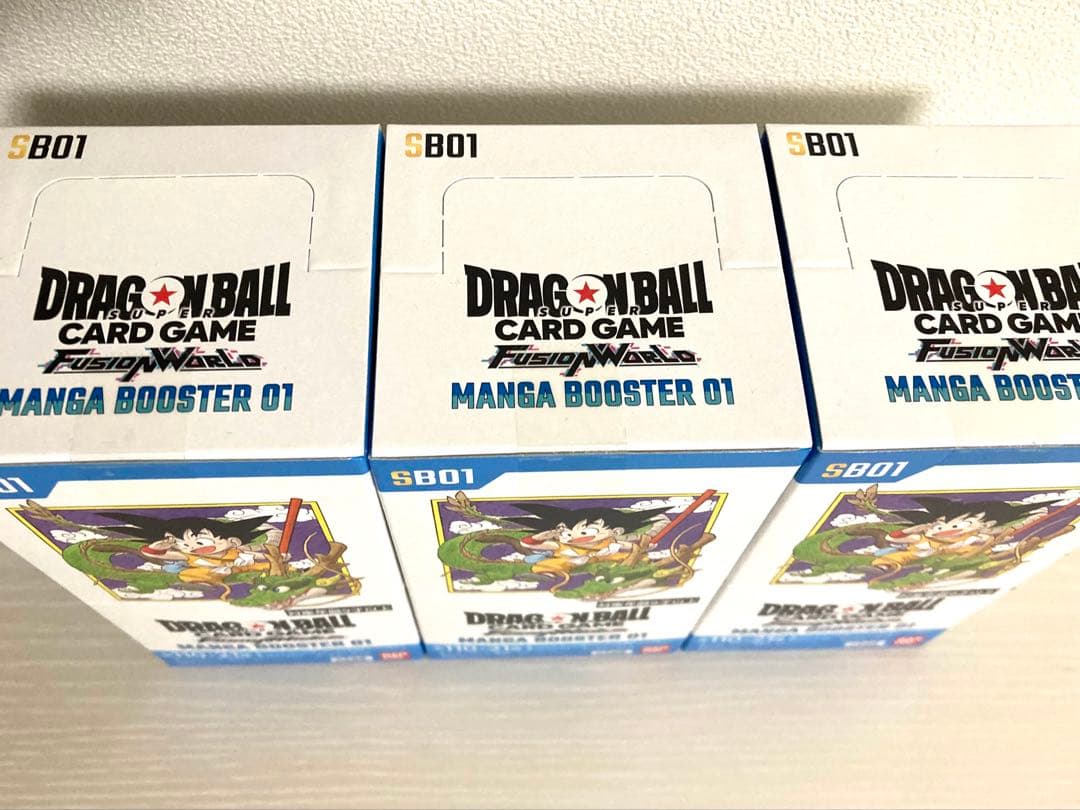 【テープ付き未開封】ドラゴンボール MANGA BOOSTER 01 3BOX