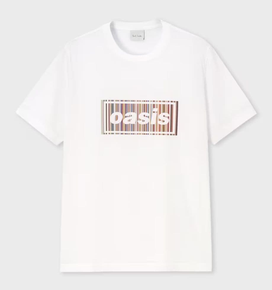 Paul Smith × Oasis シグネチャーストライプロゴ Tシャツ　XL