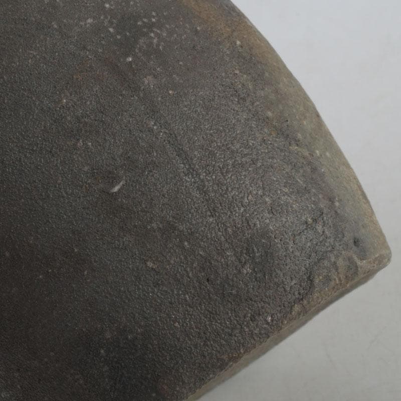 茶道具　備前焼　伊勢崎紳作　肩衝茶入　仕覆二点付　共箱　C　9774