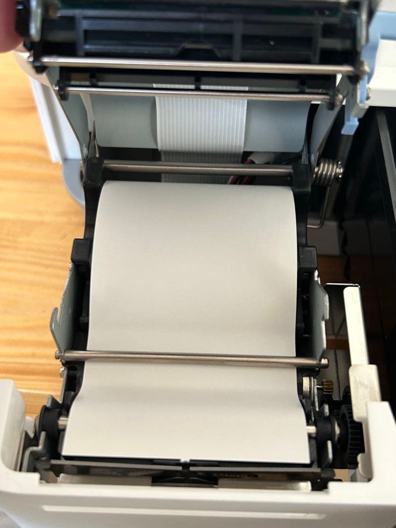 美品スター精密レジ/mpop10/エアレジ/レシート内蔵/エアペイ/ロール紙付