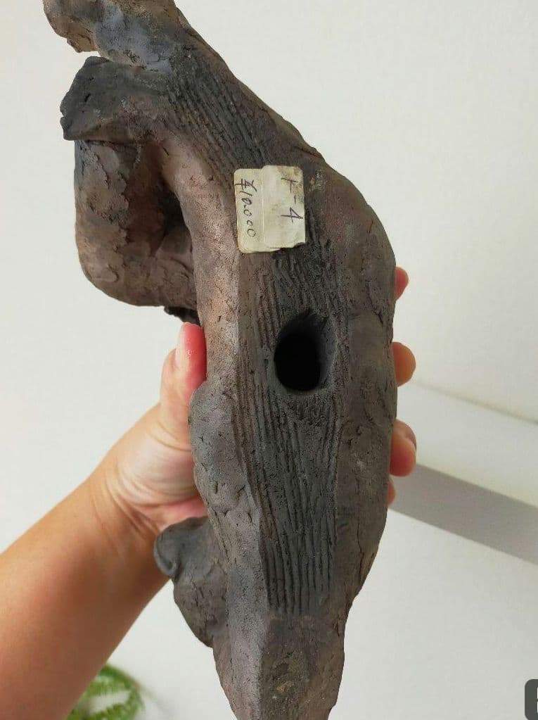 ゴリラ　素焼き　置き物　陶芸　2体セット