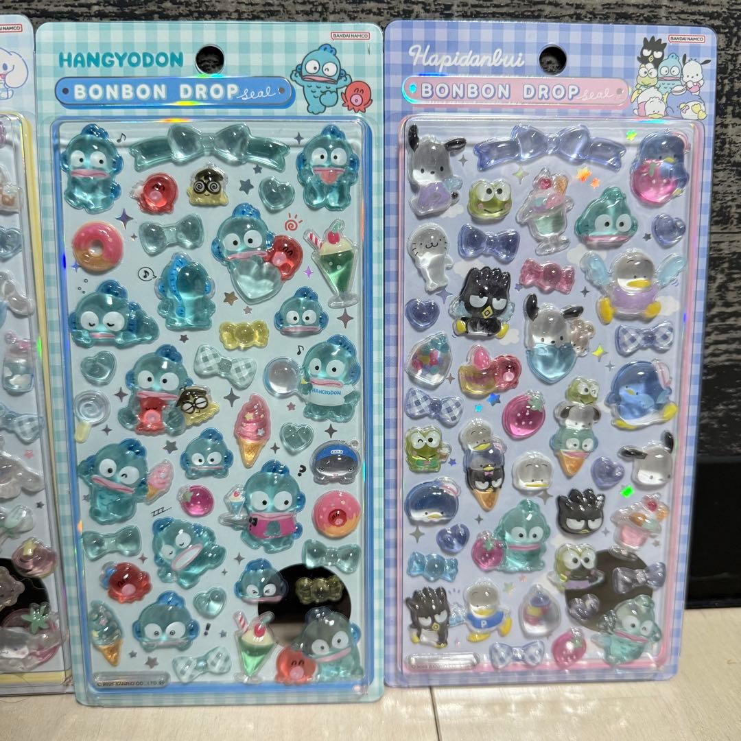 サンリオ　第二弾 ボンボンドロップシール 8種 コンプリートセット