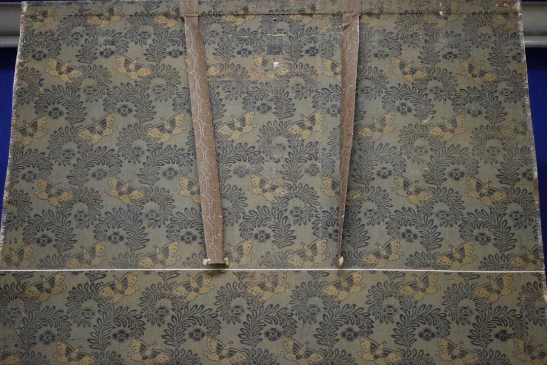 真作/谷文晁/祝賀図/鯛図/祀る/布袋屋掛軸HI-485