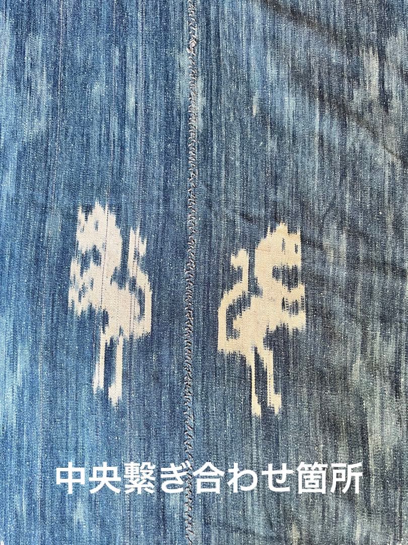 インドネシア／sumba 島のイカット／精霊布／珍しい藍単色織