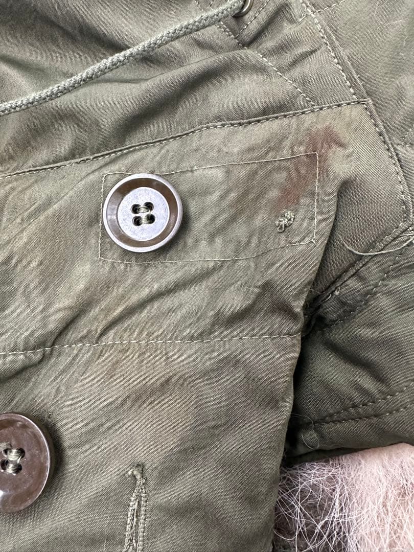 M-51 パーカー用フード　タグ赤　焼け