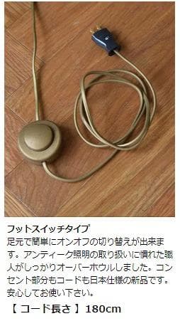 フランスより　浮かびあがる薔薇の模様　Coquecigruesのフロアランプ