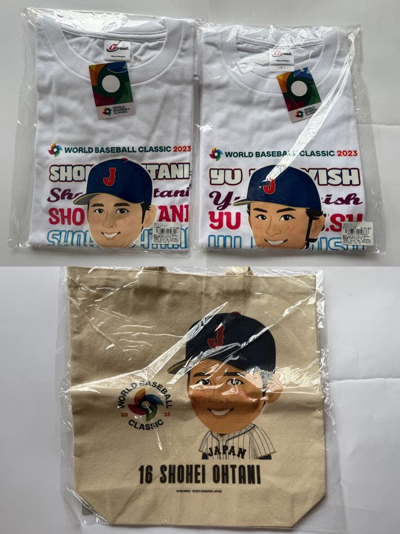 wbc tシャツ　トートバッグ　大谷翔平　ダルビッシュ有　2023