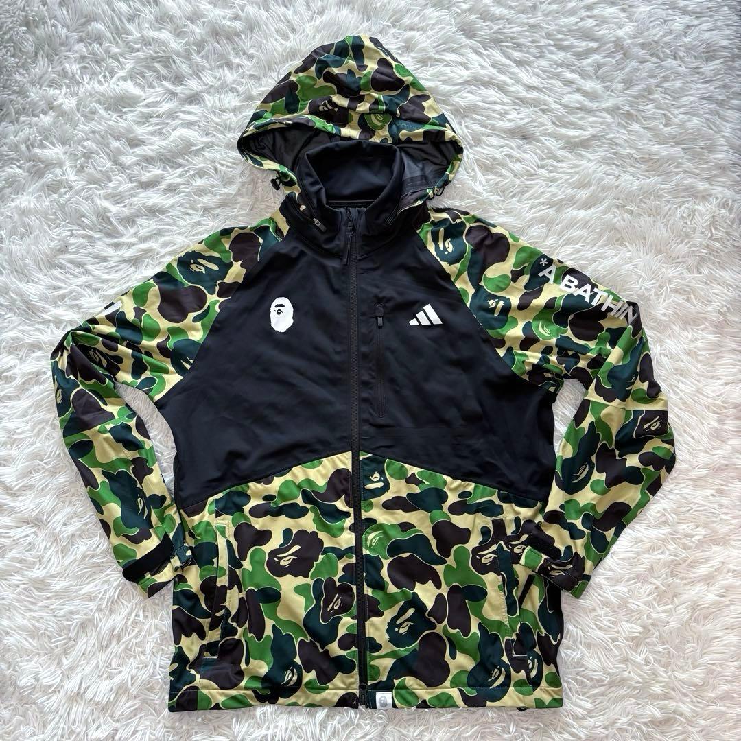 セットアップ アベイジングエイプ アディダス ゴルフ ブルゾン カモ 迷彩