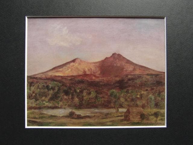 吉井忠、【裏磐梯】、希少な大判画集より、新品高級額・額装付