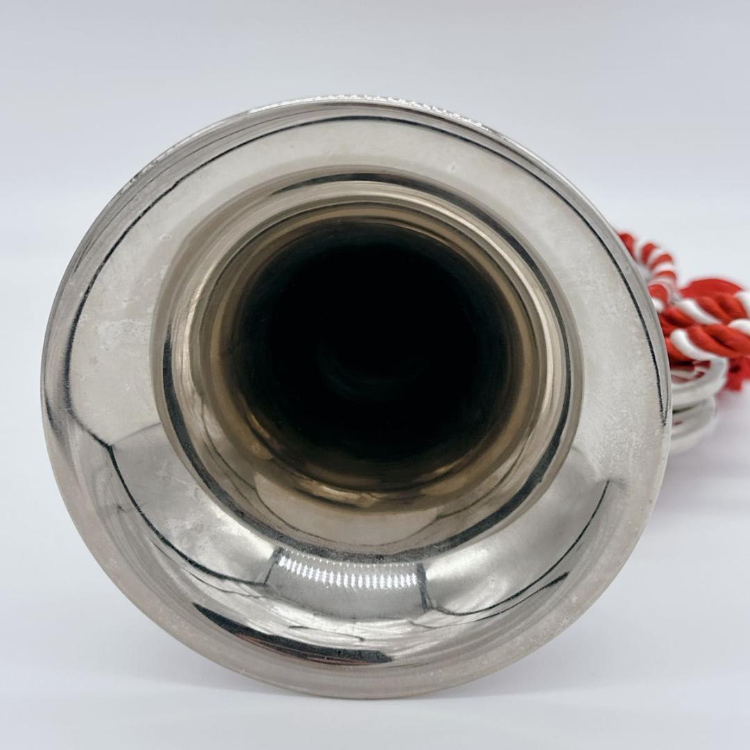 美品 信号ラッパ 楽器 海上自衛隊 自衛隊 銀2連 お祭り