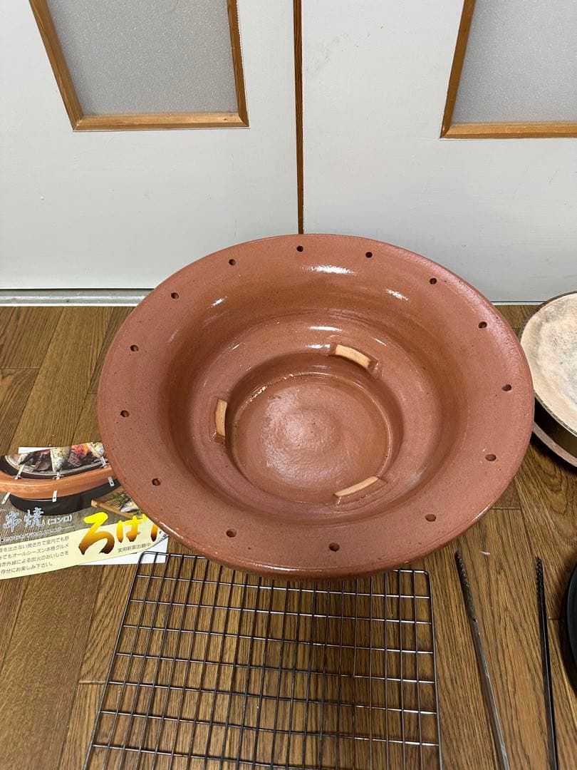 [レア]キンカ 串焼コンロ ろばた　大 （焼き網付き）