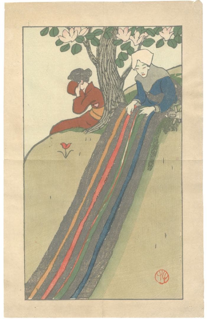 竹久夢二の水彩画