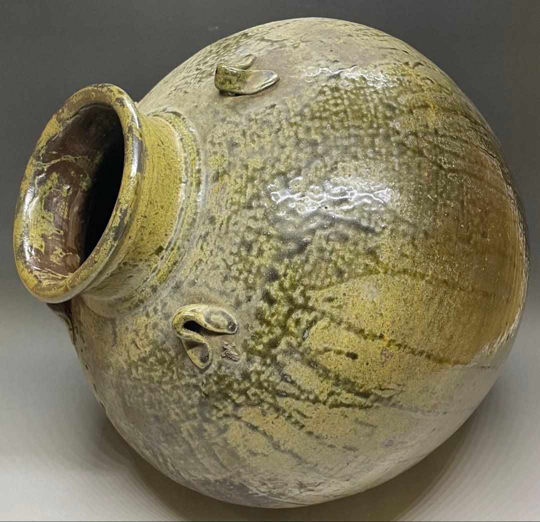 ヨシモ※プロフ必読※　呂宋壺　四耳葉茶壺　36.5cm 　T916