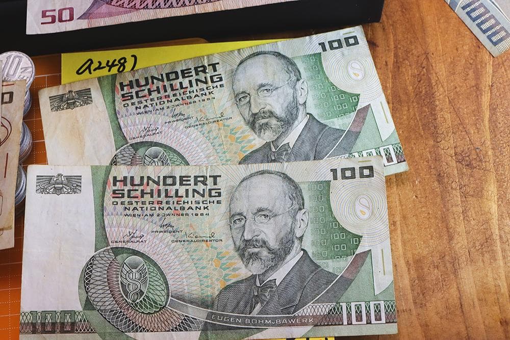 a248 オーストリア 旧&旧紙幣 セット 2,550シリング