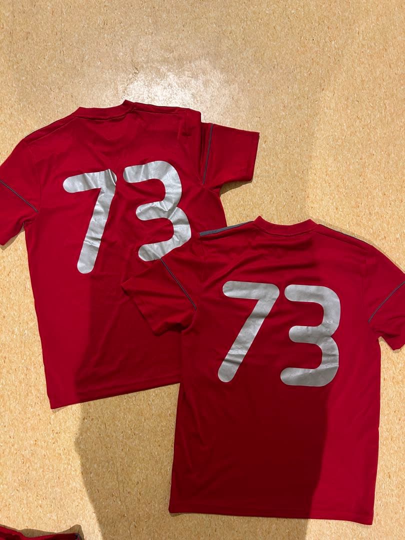 帝京第三　サッカーウェア 73赤2セット➕インナー／スパッツ➕移動着ズボンセット