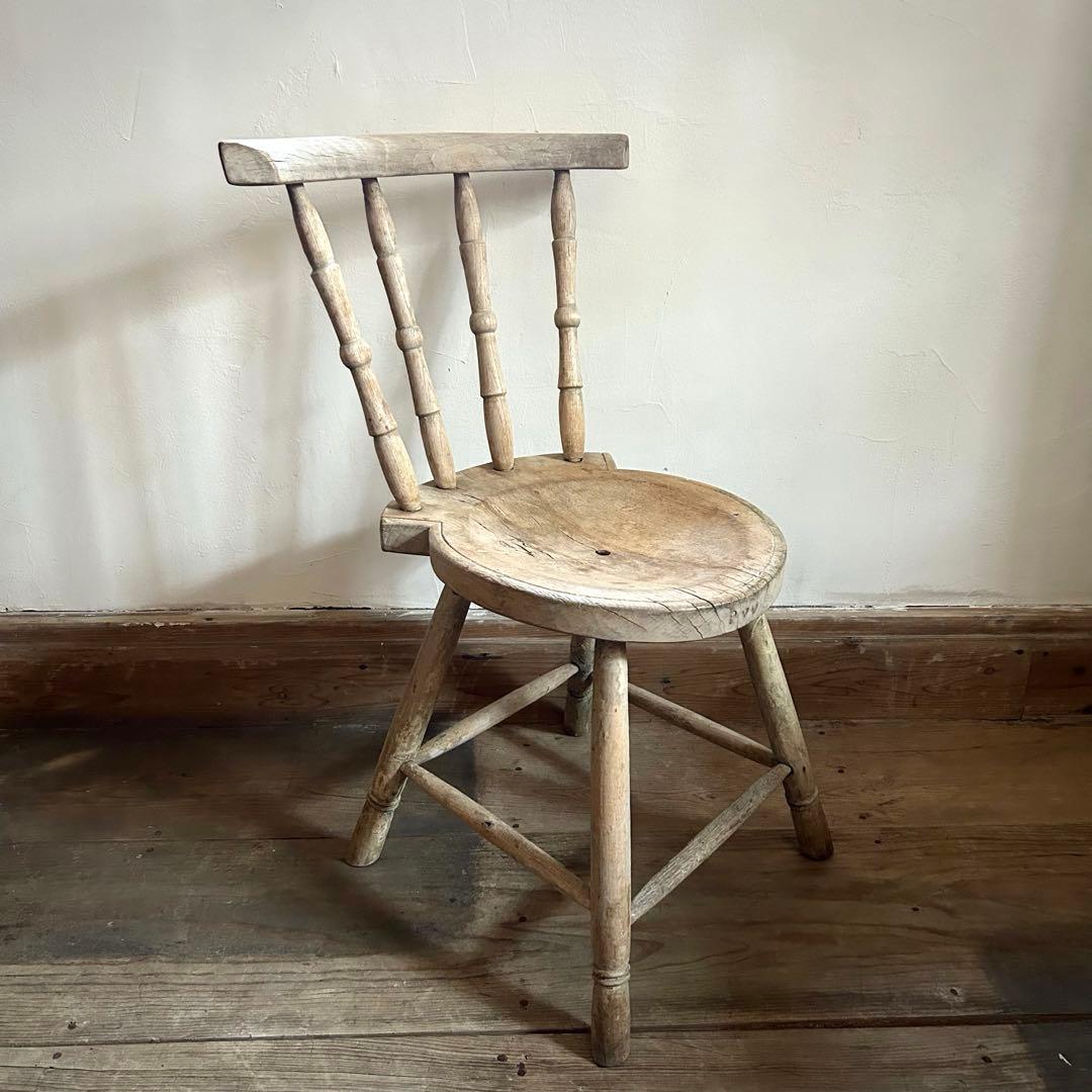 フランスアンティーク ボウバックチェア カフェチェア 1800年代