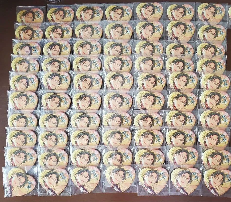 【左京】あんスタ 蓮巳敬人 ハート缶バッジ 150点