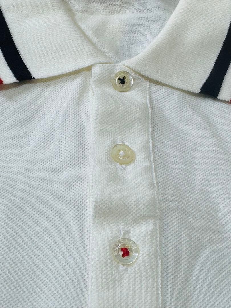 ★新品MONCLER モンクレール 半袖 ポロシャツ ホワイト L