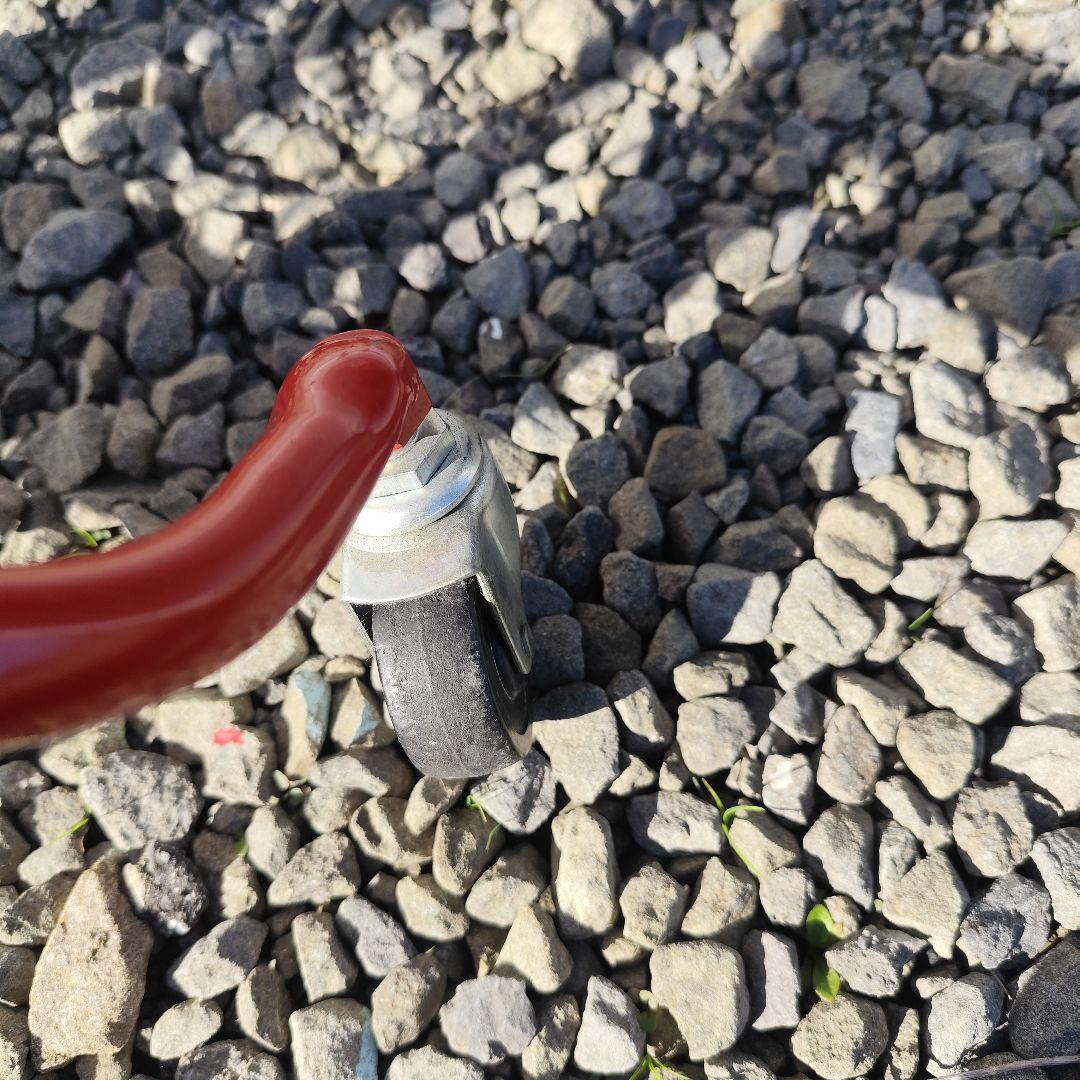 レア 珍品 補助輪付き １輪車 いちりんしゃ 赤