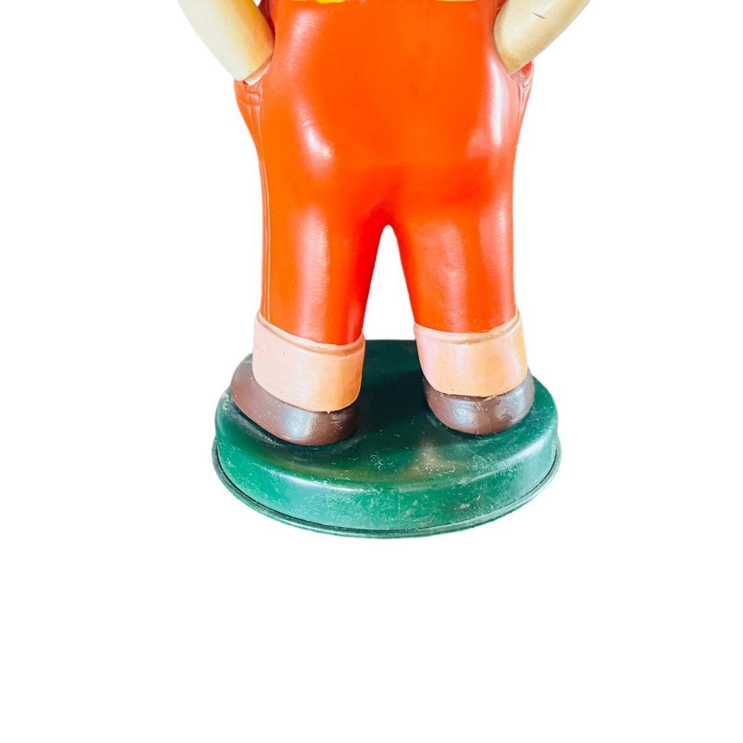 希少！！　不二家　当時物　首振りペコちゃん　ブリキ台