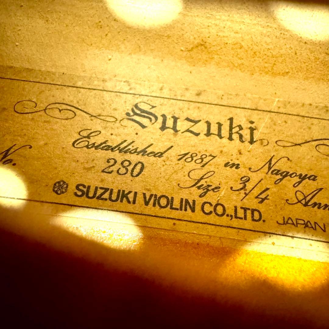 SUZUKI スズキ　バイオリン NO.280 3/4 1977