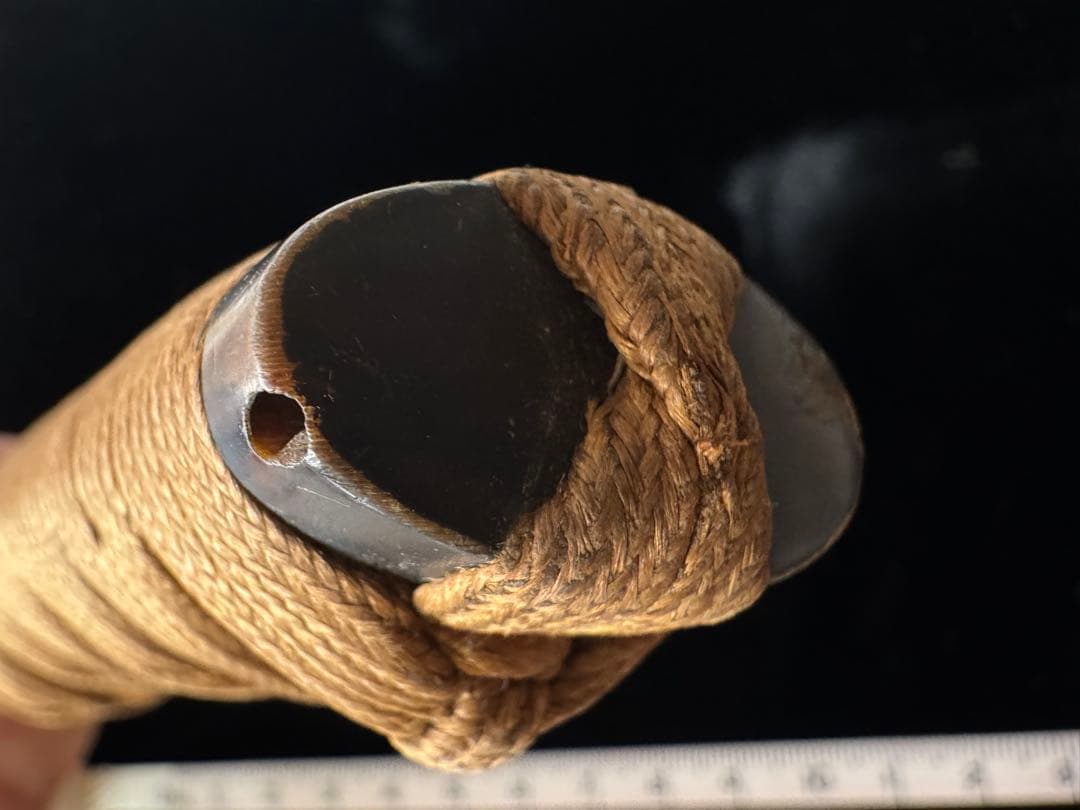 柄前 鵺退治図 柄巻 日本刀 刀装具 骨董 古美術 江戸時代 時代物