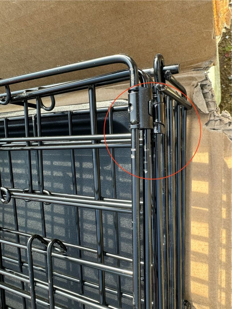 Amazonベーシック 犬 ペットケージ 折りたた ダブルドア 大型犬 ブラック