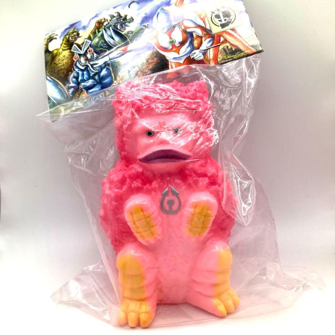 珍品♡未開封♡ビニパラベビー ピンク ソフビ ガラモン貯金箱 Marmit