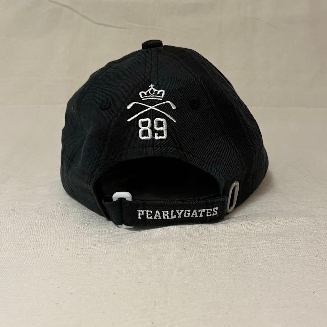 【希少ブラックウォッチ★未使用に近い】パーリーゲイツ キャップ★刺繍ロゴFREE