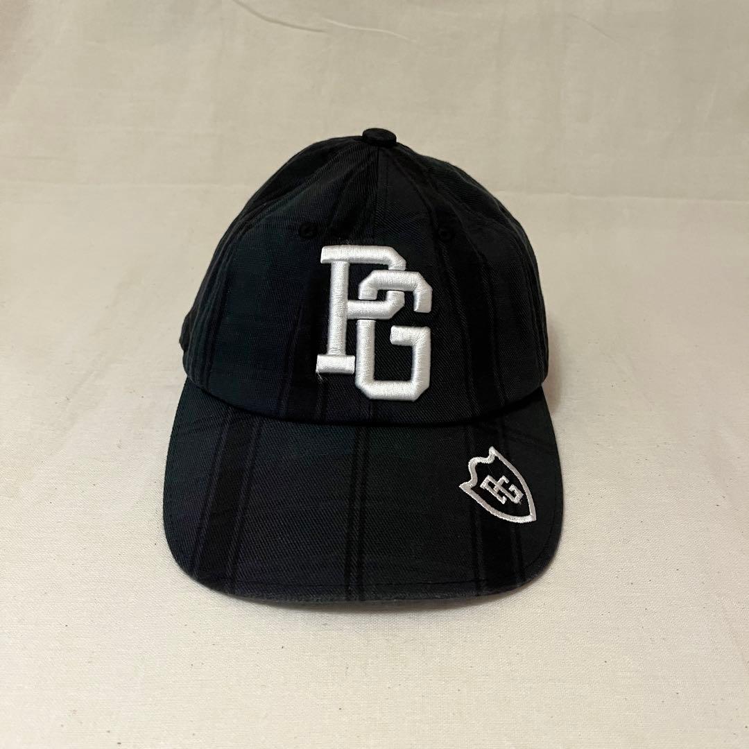 【希少ブラックウォッチ★未使用に近い】パーリーゲイツ キャップ★刺繍ロゴFREE