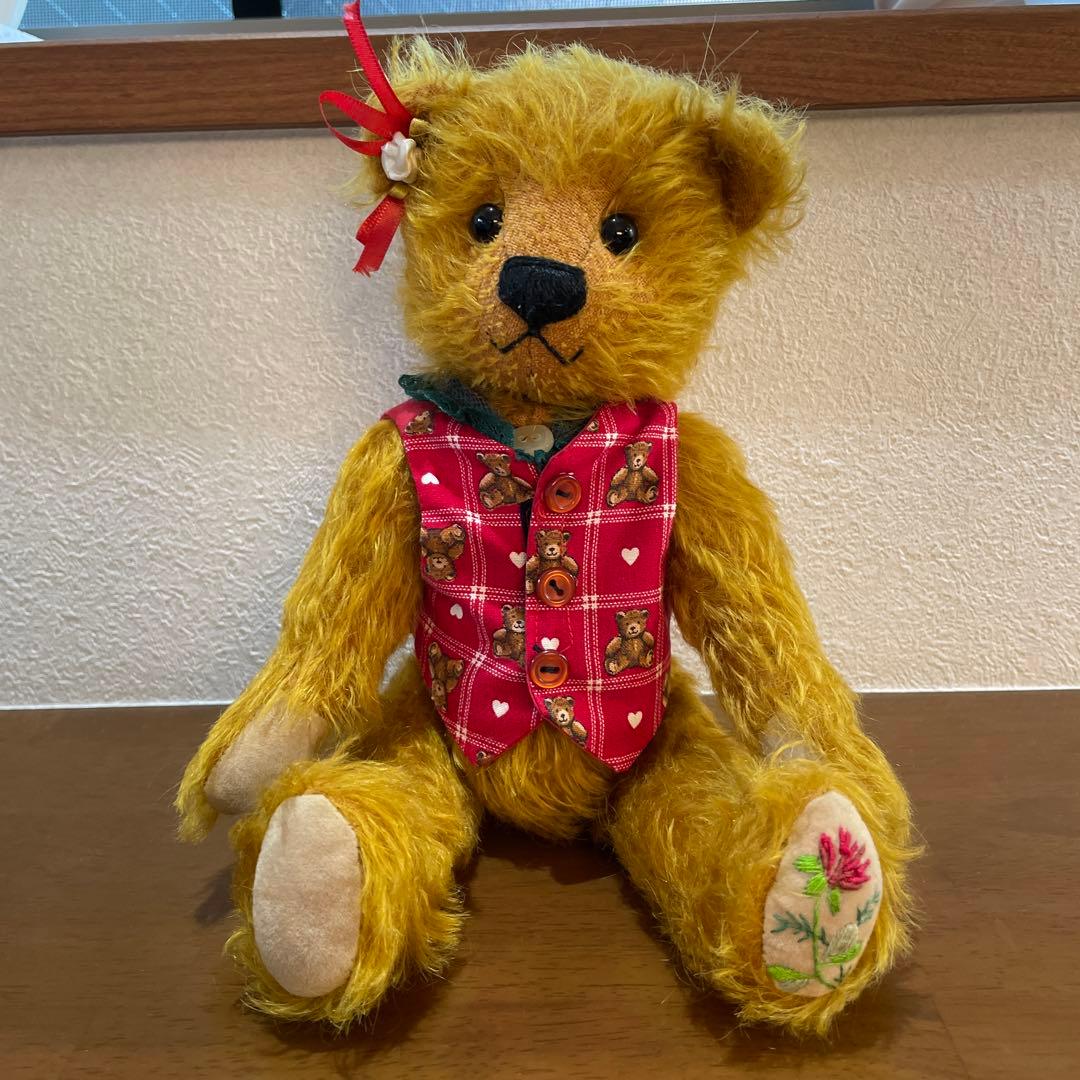 イギリス☆コッツウォルズ☆作家物　ハンドメイド　テディベア