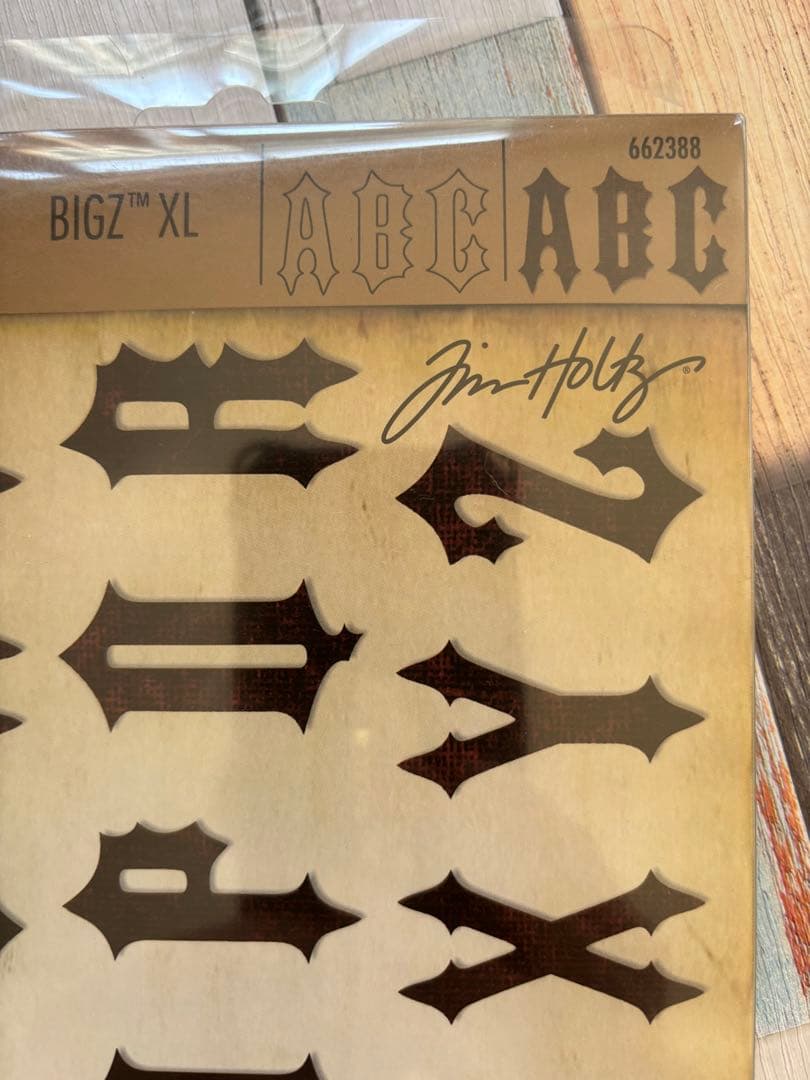 アルバム・スクラップ Sizzix Bigz XL Alphabet Die Gothic