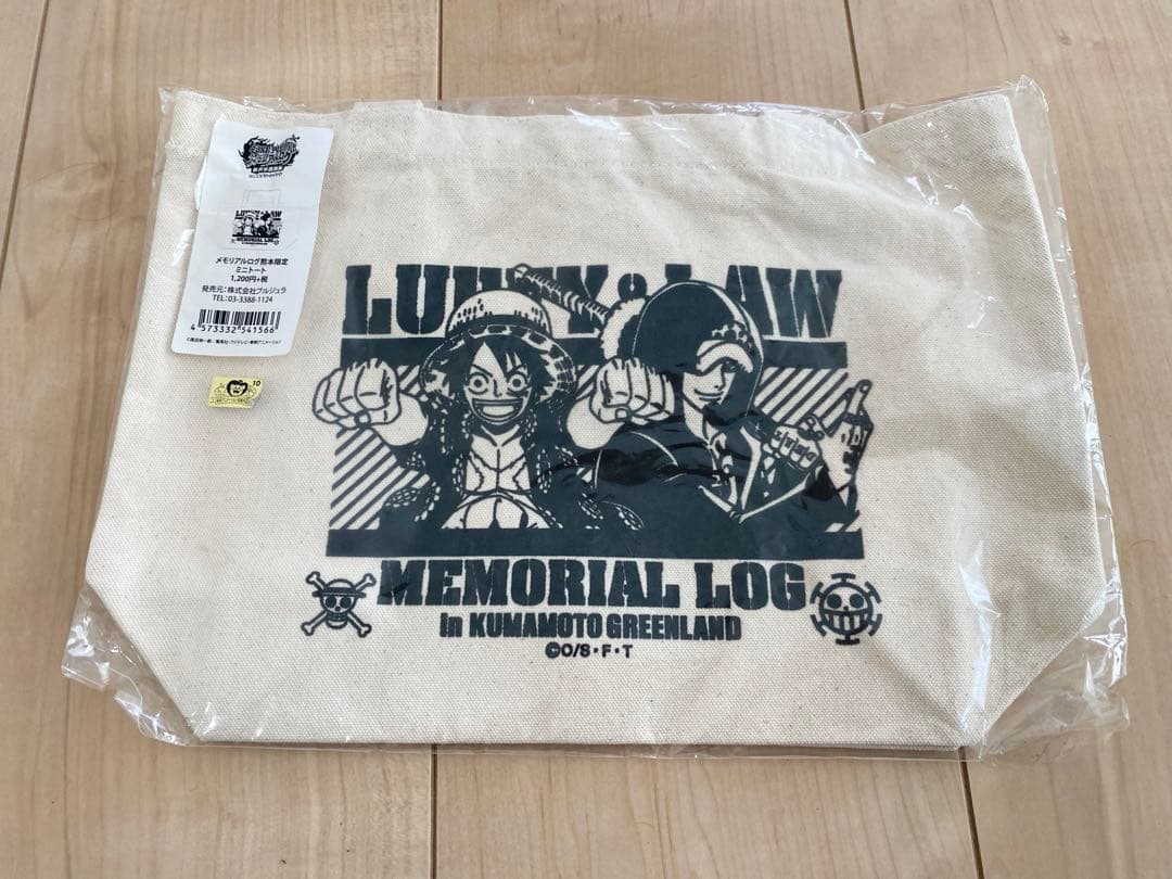 ONEPIECE 麦わらストア限定 メモリアルログ熊本限定 ミニトート