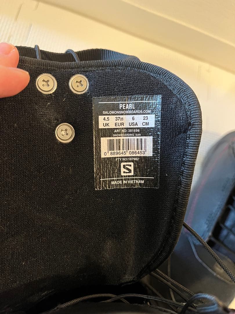 Salomon レディース スノーボードブーツ ブラック/パープル