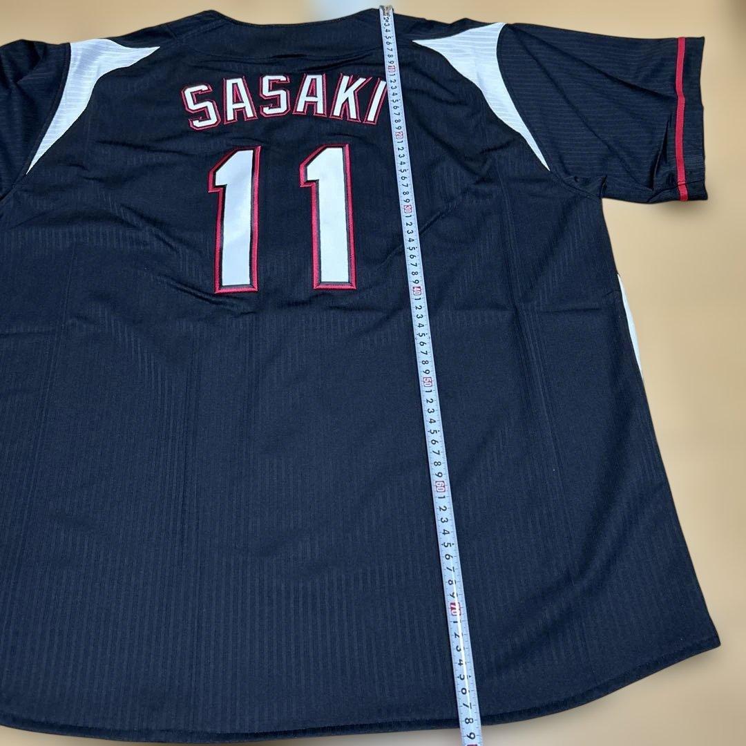 千葉ロッテマリーンズ　ユニフォーム 佐々木千隼選手X Lサイズ　マジェスティック