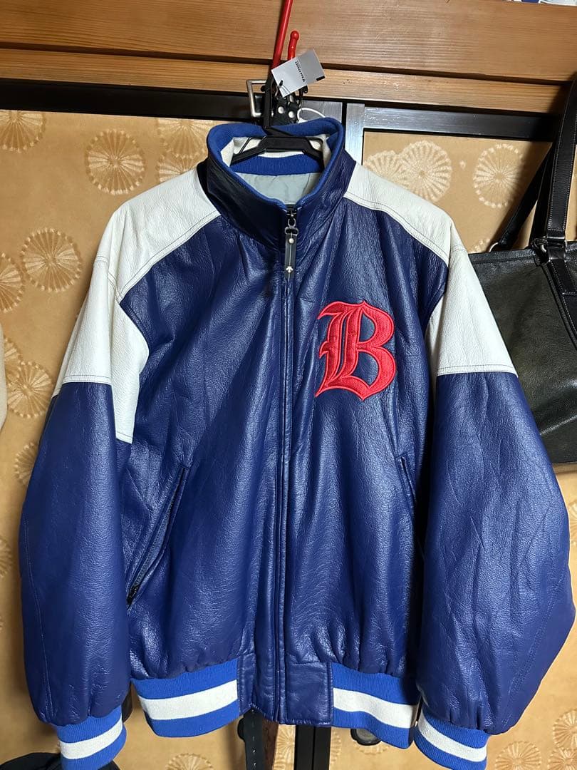 DESCENTE 中綿グランドコート レザー風　Lサイズ　グラコン