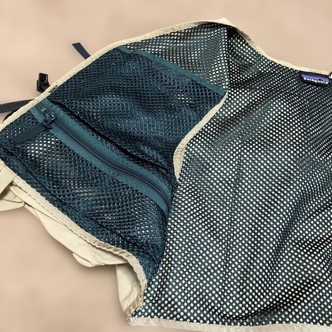 パタゴニア　フィッシングベスト　ベージュ　貴重　90年代　ヴィンテージ　L