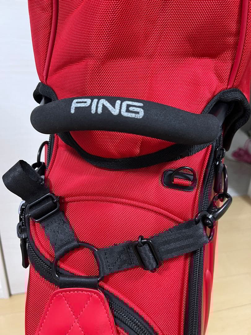 【美品】PING / ピン キャディバッグ レッド