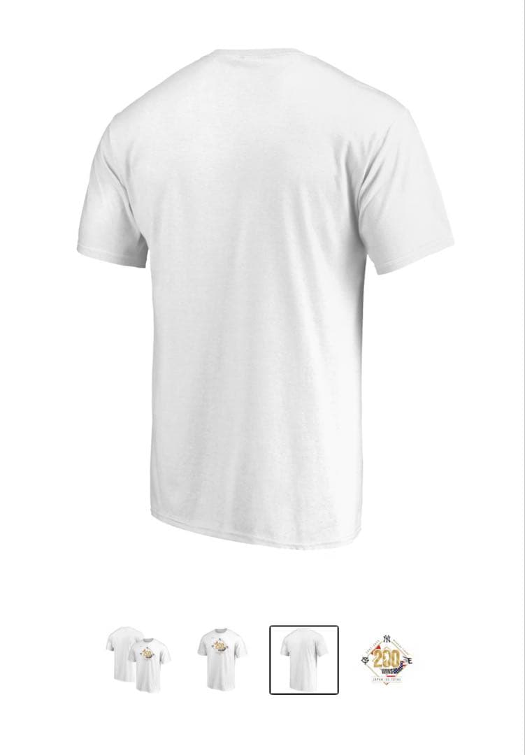 田中将大 200勝記念 Tシャツ ホワイト