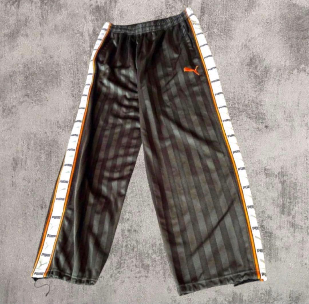 【美品】PUMA プーマ ジャージ セットアップ グレー オレンジ　y2k