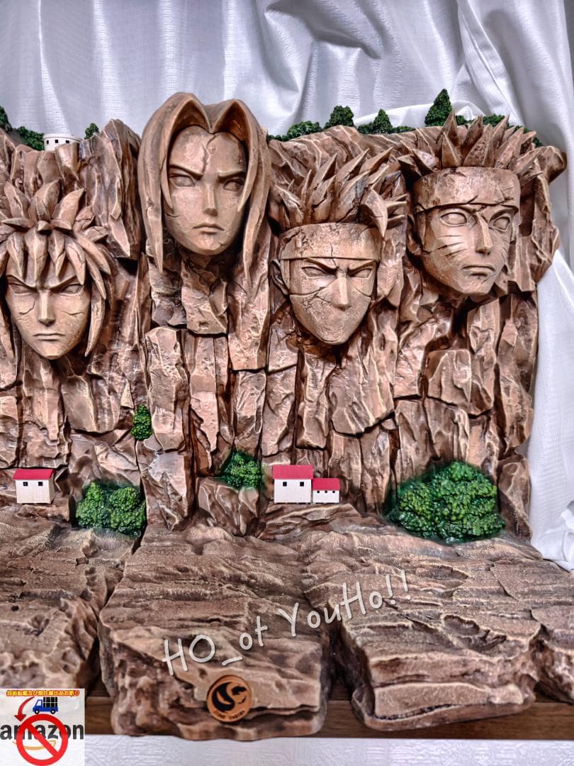 ナルト 疾風伝 フィギュア 歴代火影岩 ジオラマ台座 訳あり 1/8 スケール