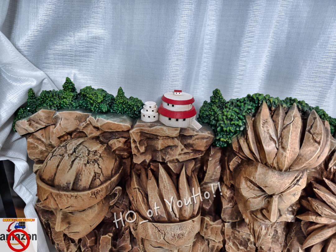 ナルト 疾風伝 フィギュア 歴代火影岩 ジオラマ台座 訳あり 1/8 スケール